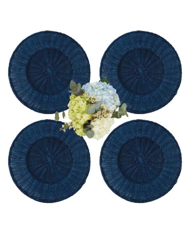 Oversized Blue Placemats - Set of 4