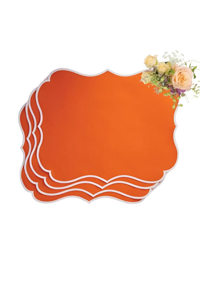 Placemats Papaya Coloured Placemats - Set of 4