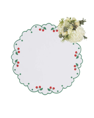 Ripe Cherry Round Placemats - Set of 4