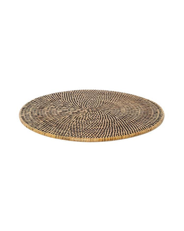 Placemats Round & Round Rattan Charger Brown -  Set of 4