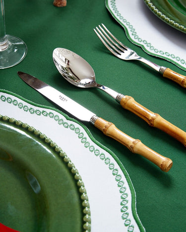 Smart Green Trim Placemats - Set of 4