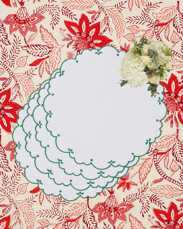 Placemats Sweet Greens Round Placemats - Set of 4