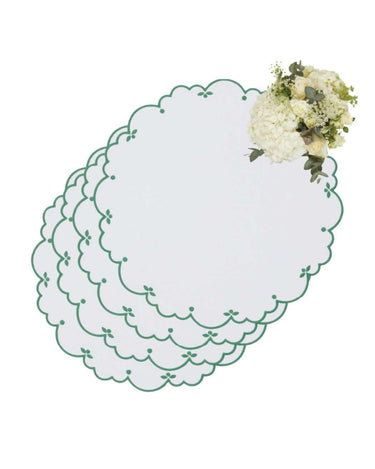 Sweet Greens Round Placemats - Set of 4