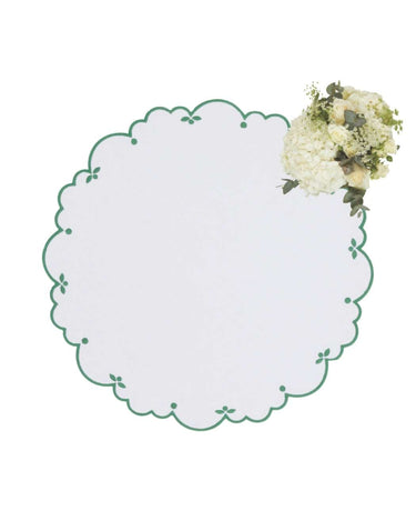 Sweet Greens Round Placemats - Set of 4