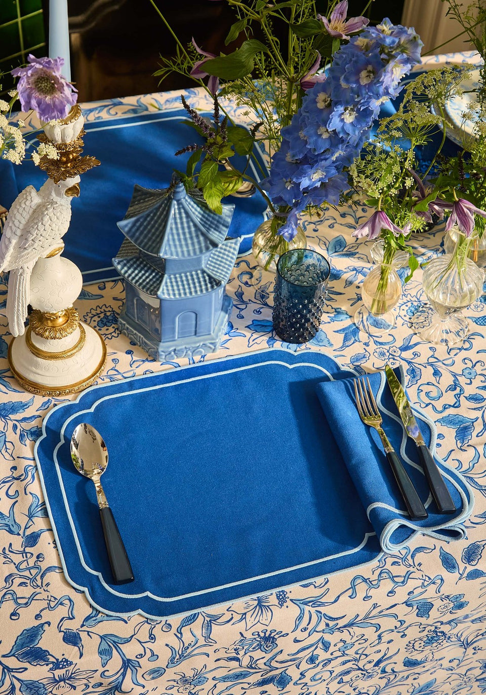 The Azure Scallop Placemat - Set of 4