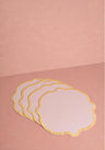 Yellow Trim Placemats - Set of 4