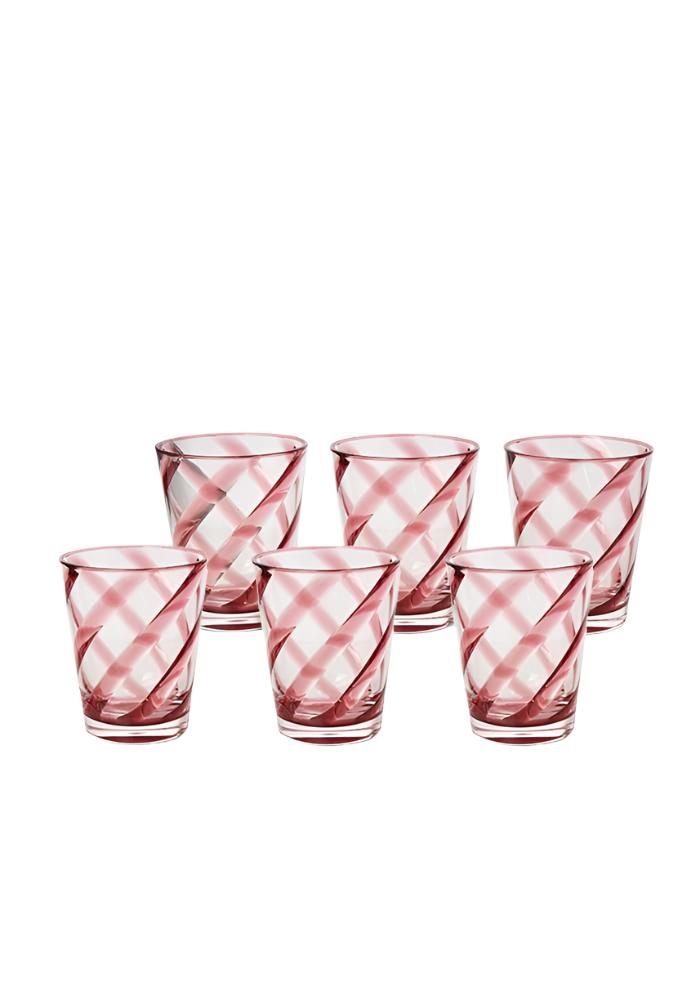Poolside Gossip - Red Tumbler x 6 - Casa by Josephine Jenno