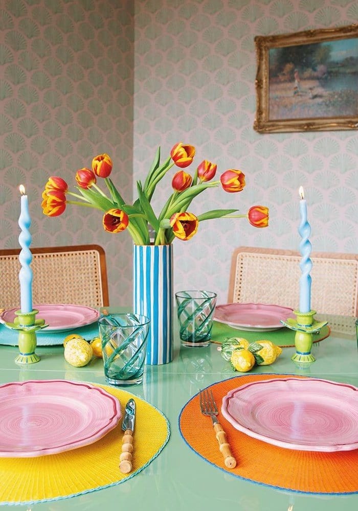 Poolside Gossip - Translucent Turquoise Tumbler x 6 - Casa by Josephine Jenno