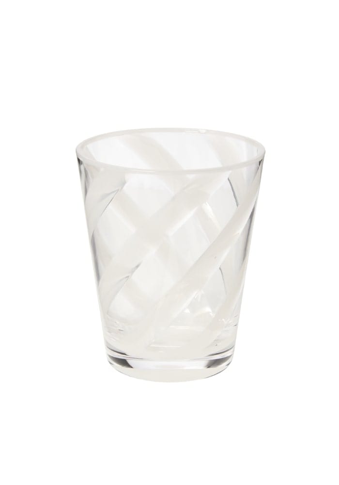 Poolside Gossip - Translucent White Palm Springs Tumbler x 6 - Casa by Josephine Jenno