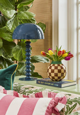 Poppy Pink Candy Cabana Stripe Ruffled Pillow Cover - Casa by Josephine Jenno