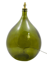 Poppy's Olive Green Recycled Glass Lamp Base - Casa by Josephine Jenno