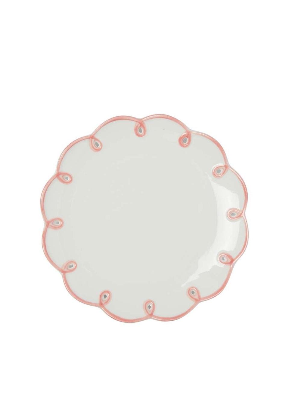 Pretty in Pink Scalloped Plates - Set of 4 Side Plates - Casa by Josephine Jenno
