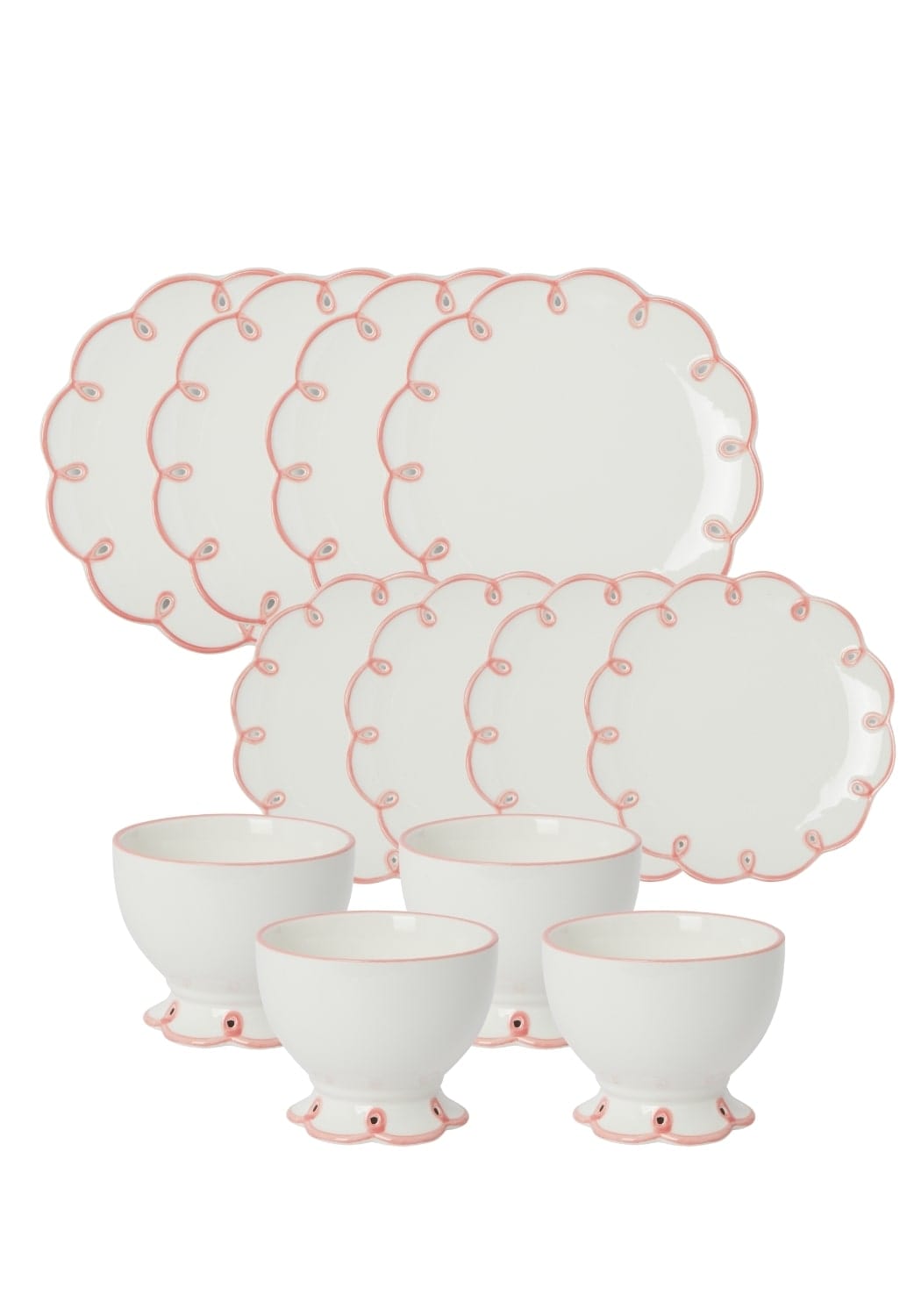 Pretty in Pink Scalloped Set