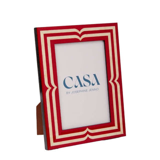 Raspberry Beret Marquetry Frame 6x4" - Casa by Josephine Jenno