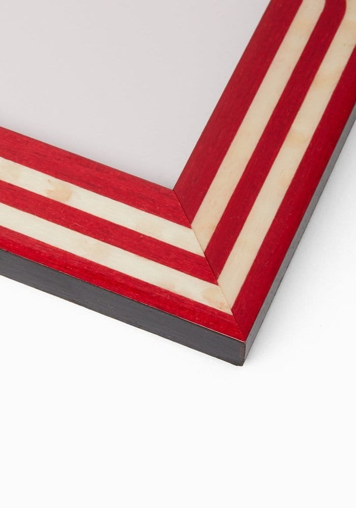 Raspberry Beret Marquetry Frame 7x5" - Casa by Josephine Jenno