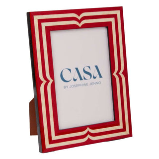 Raspberry Beret Marquetry Frame 7x5" - Casa by Josephine Jenno