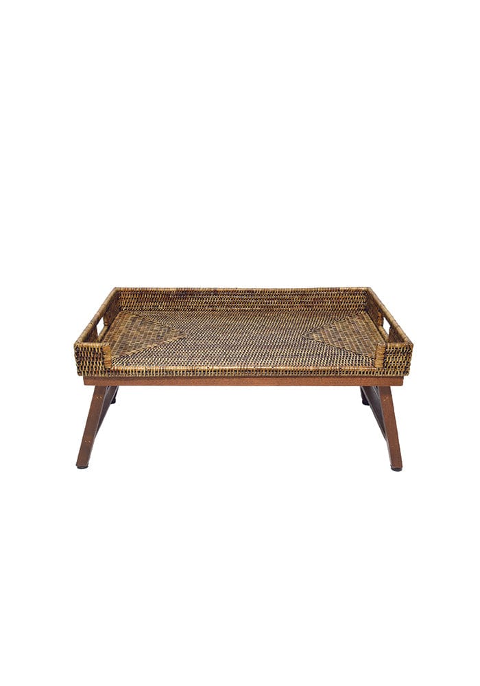 Rattan Breakfast Tray - Brown - Casa by Josephine Jenno