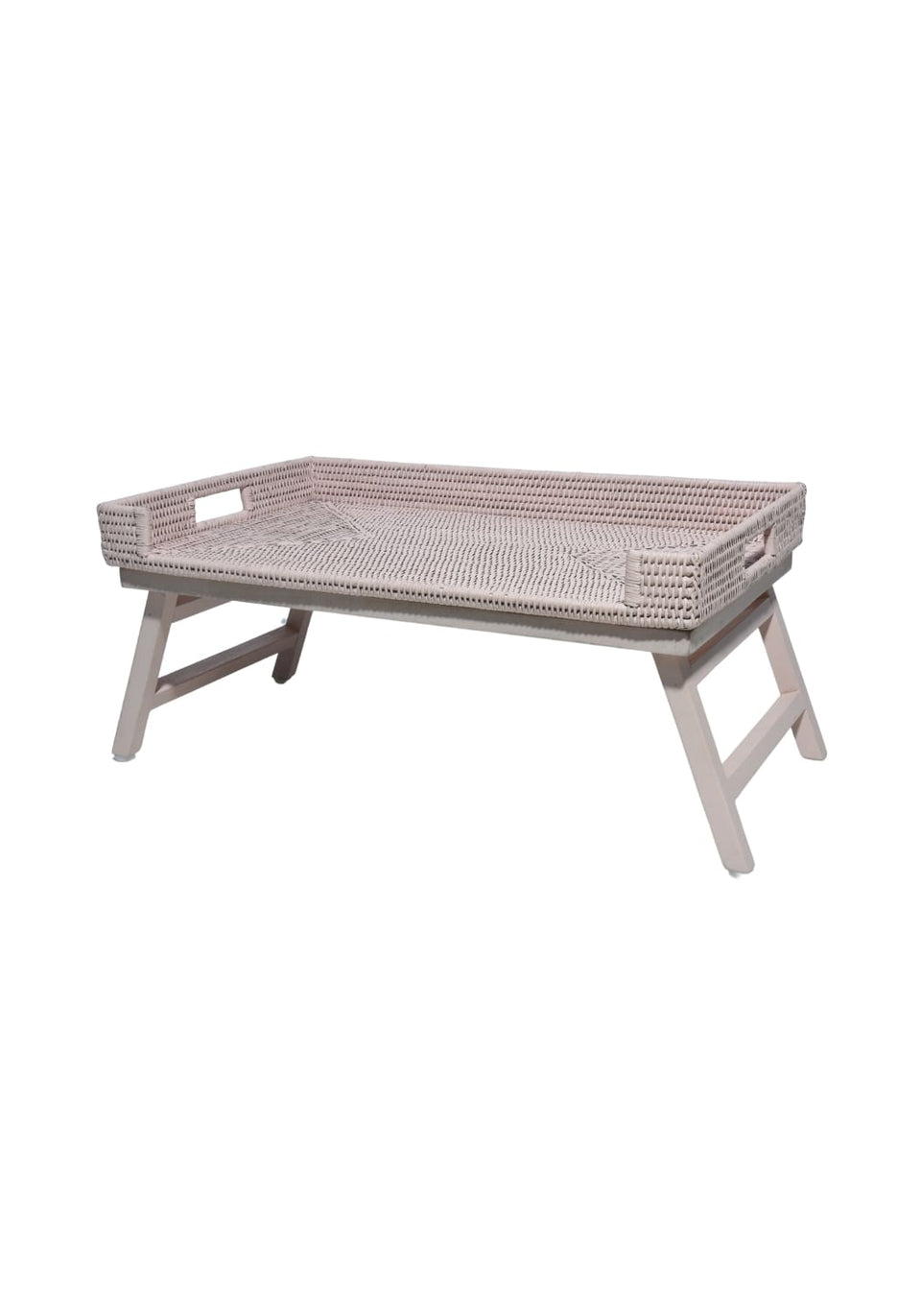 Rattan Breakfast Tray - Pink - Casa by Josephine Jenno