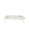 Rattan Breakfast Tray - White