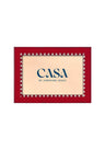 Red and White Striped Marquetry Photo Frame 6x4"