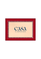 Red and White Striped Marquetry Photo Frame 7x5" - Casa by Josephine Jenno