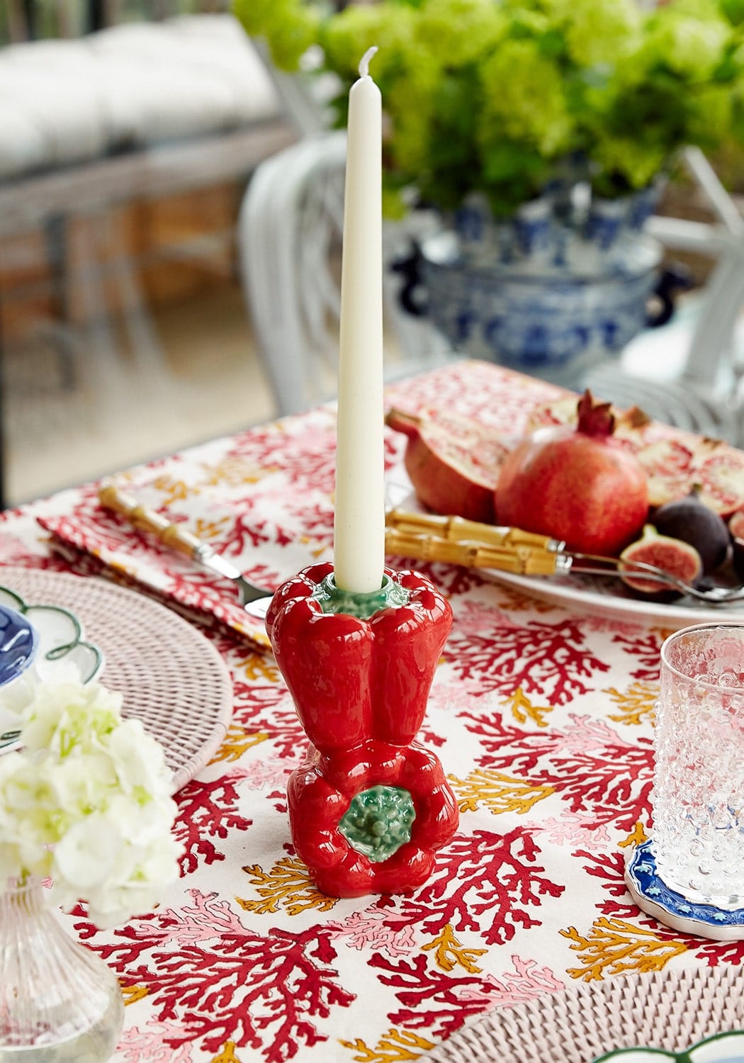 Red Bell Peppers Candle Holder - Casa by Josephine Jenno