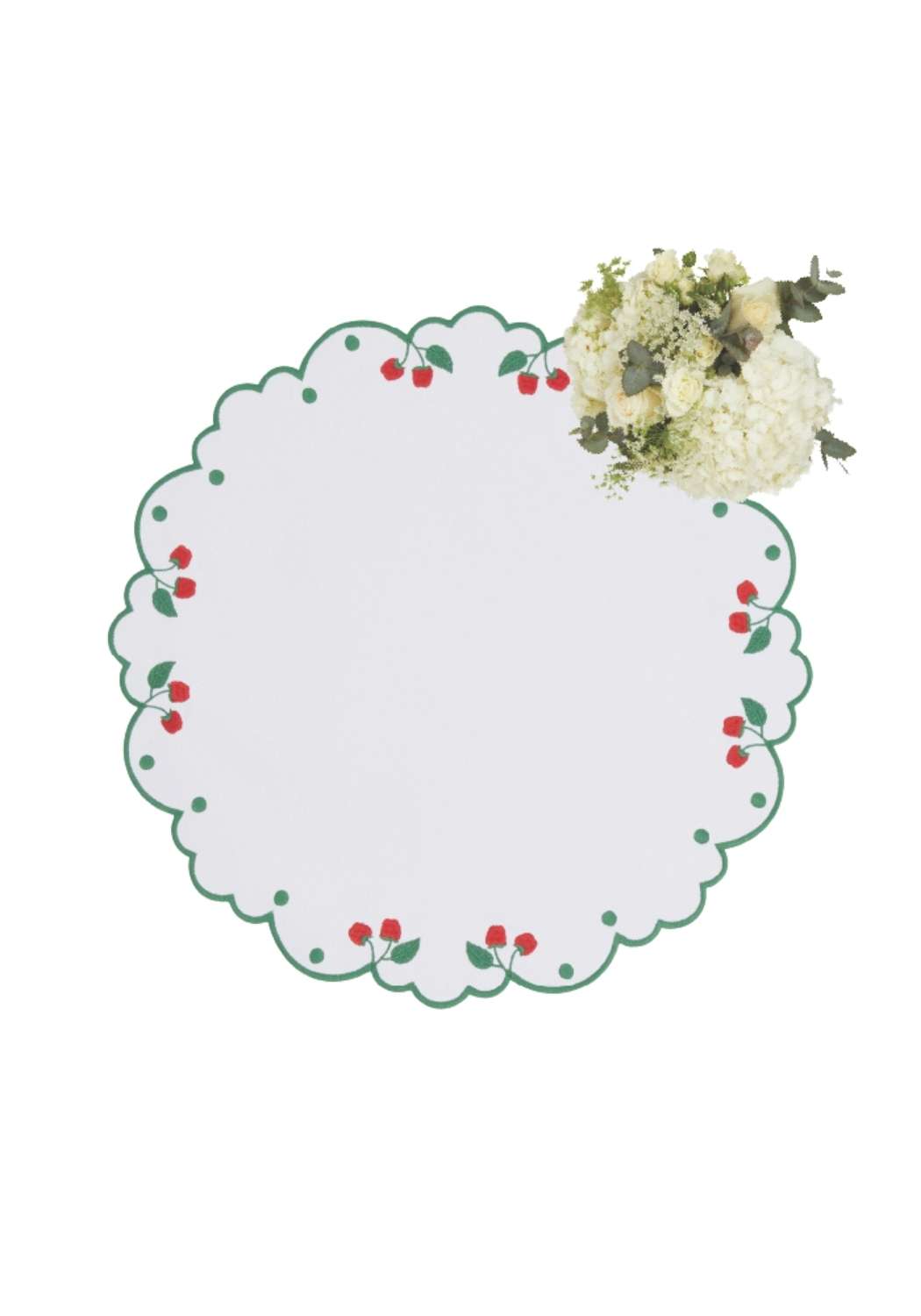 Ripe Cherry Round Placemats - Set of 4 - Casa by Josephine Jenno