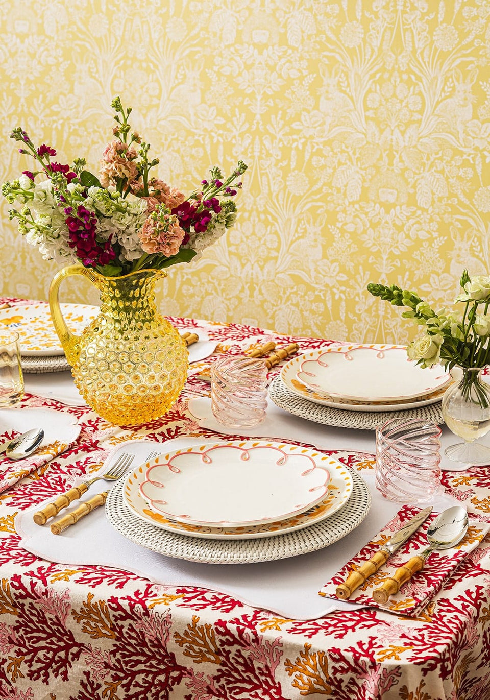 Rosa Pink Placemats - Set of 4 - Casa by Josephine Jenno