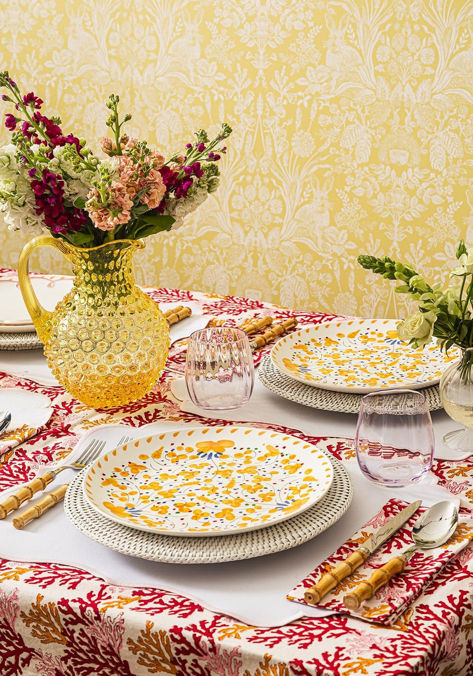 Rosa Pink Placemats - Set of 4 - Casa by Josephine Jenno