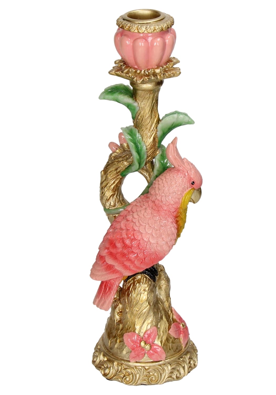 Rosy Parrot Candlestick - Casa by Josephine Jenno