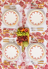 Rosy Red Scalloped Set