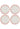 Rosy Red Scalloped Lunch Plate - Set of 4 - Casa by Josephine Jenno