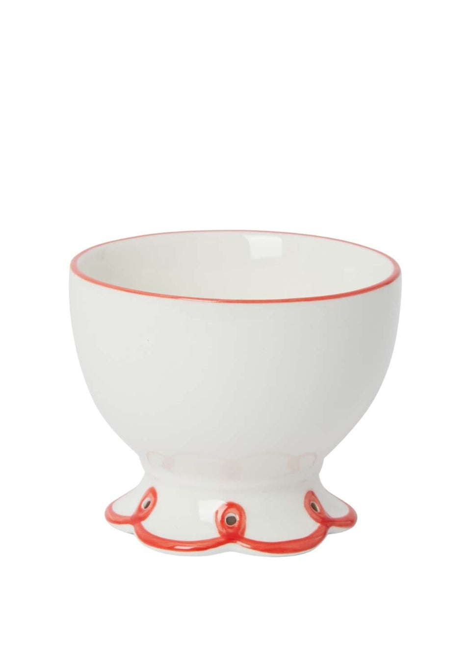 Rosy Red Scalloped Nibbles Bowl - Set of 4 - Casa by Josephine Jenno