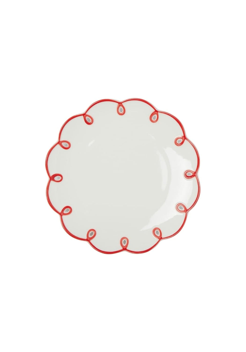 Rosy Red Scalloped Set