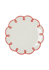 Rosy Red Scalloped Set