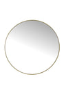 Round Gold Living Room Mirror