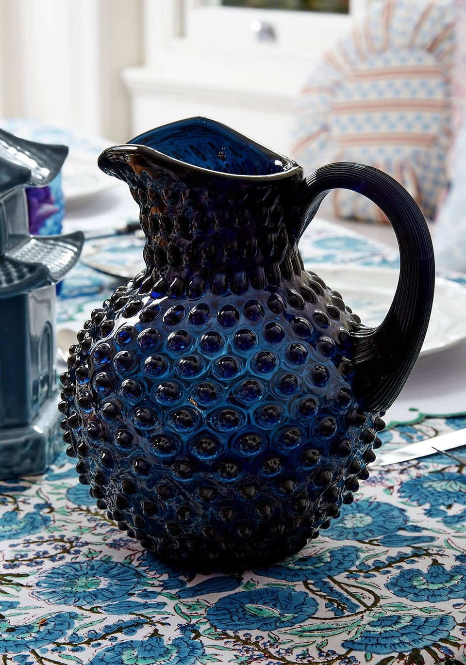 Royal Blue Dew Drop Jug 2L - Casa by Josephine Jenno