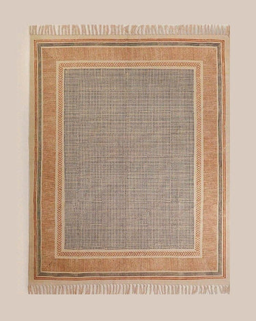 Hand Knotted Nots & Crosses Runner Rug