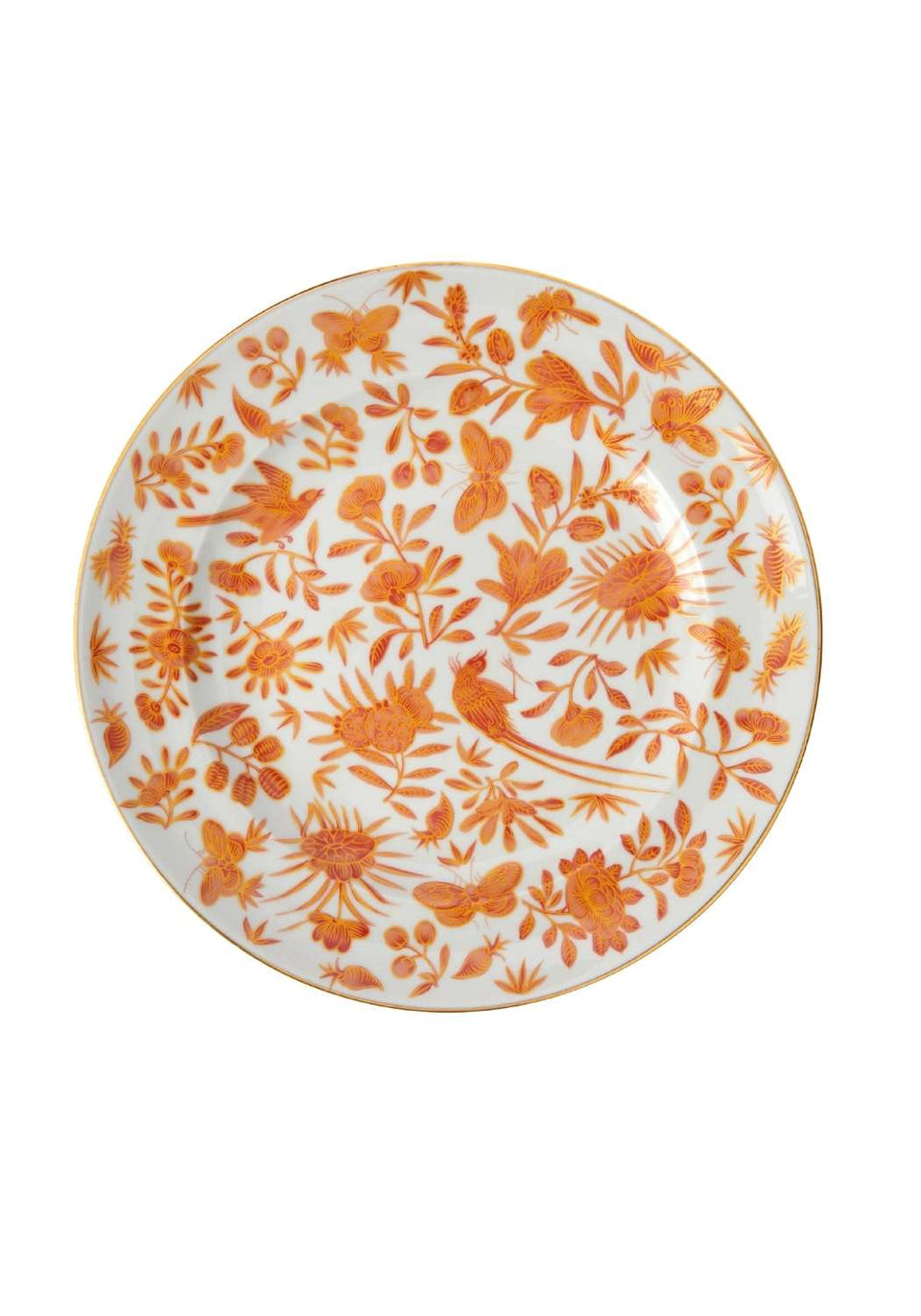 Sacred Bird and Butterfly Mottahedeh Archival Revival Dessert Plates - Set of 4 - Casa by Josephine Jenno