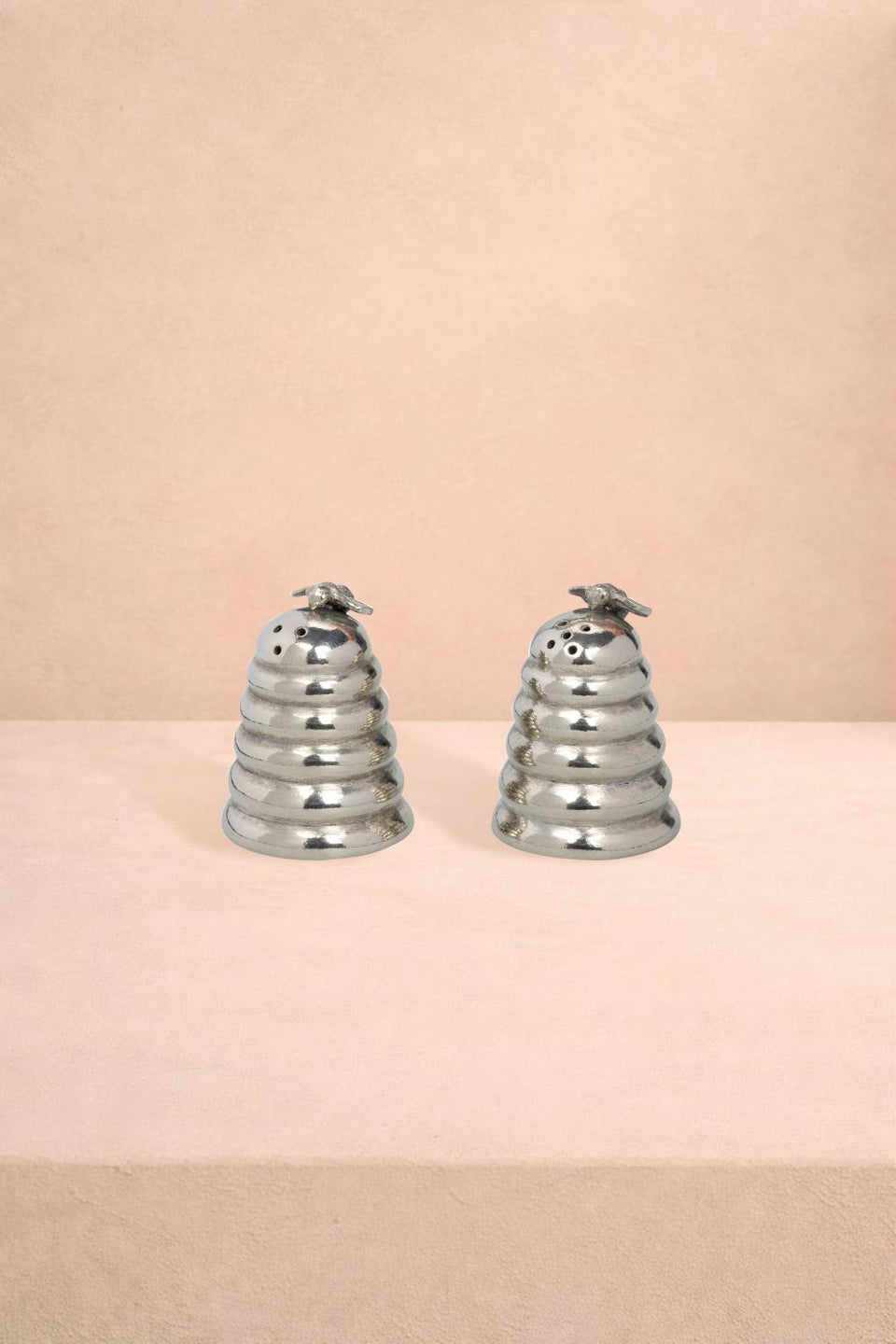 Pewter Bee Hive Harvest Salt and Pepper Shaker