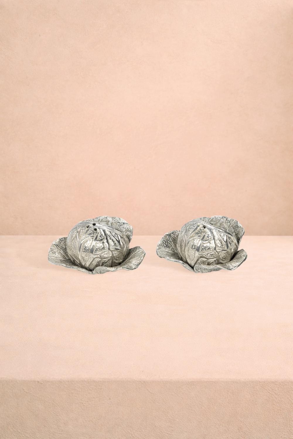 Pewter Cabbage Salt and Pepper