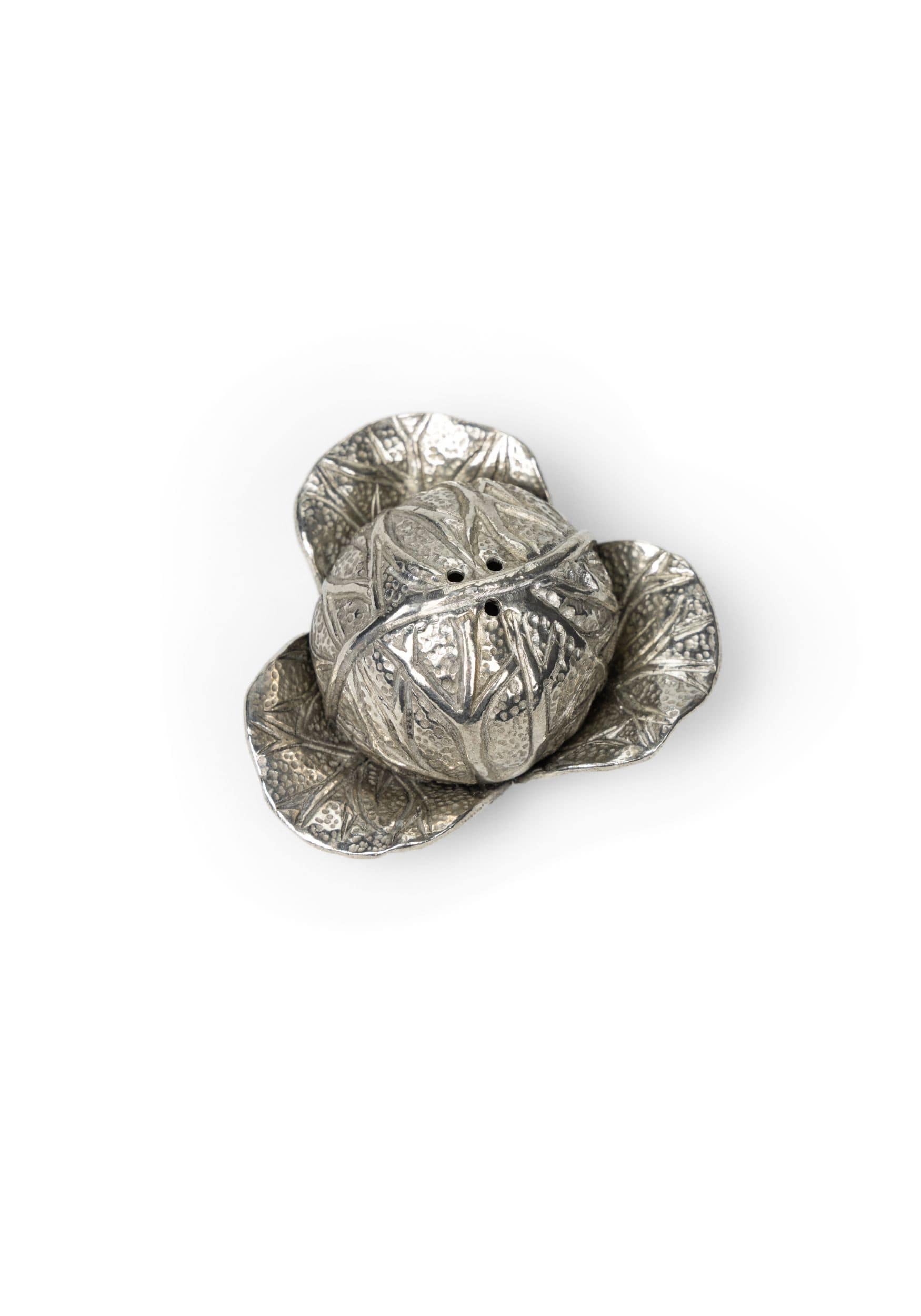 Salt and Pepper Pewter Leafy Seasoners