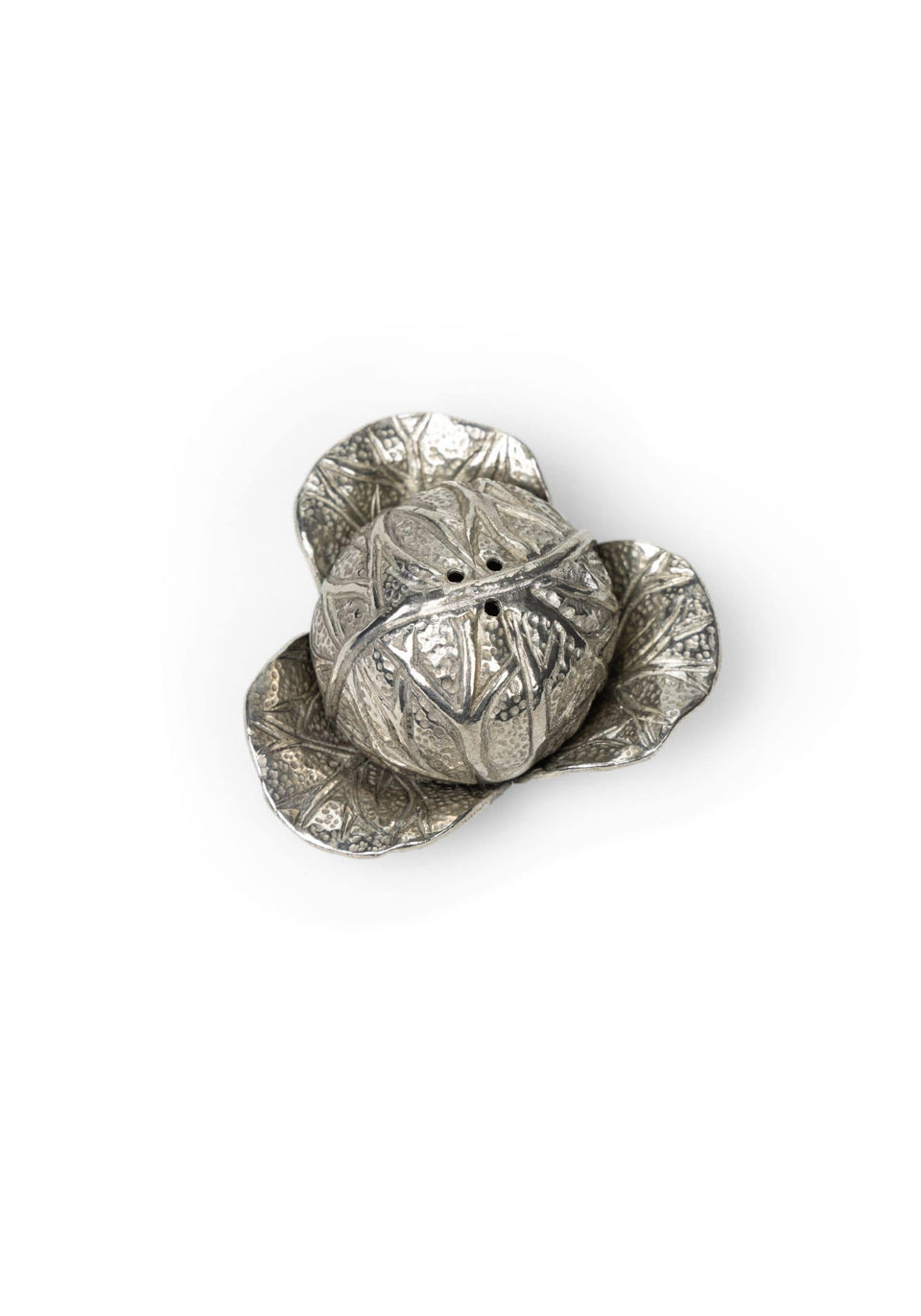 Salt and Pepper Pewter Leafy Seasoners