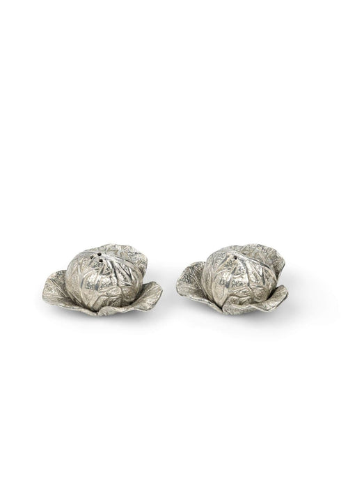 Pewter Cabbage Salt and Pepper
