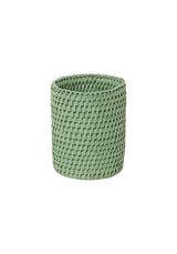 Savannah Rattan Bottle Holder - Green - Casa by Josephine Jenno