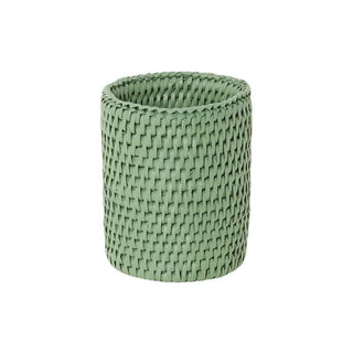 Savannah Rattan Bottle Holder - Green - Casa by Josephine Jenno
