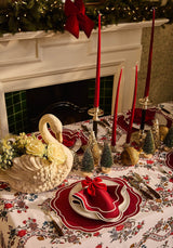 Swan Lake: Distressed White & Gold Vase