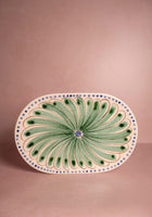 Peacock Serving Plate, Green