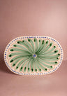 Peacock Serving Plate, Green