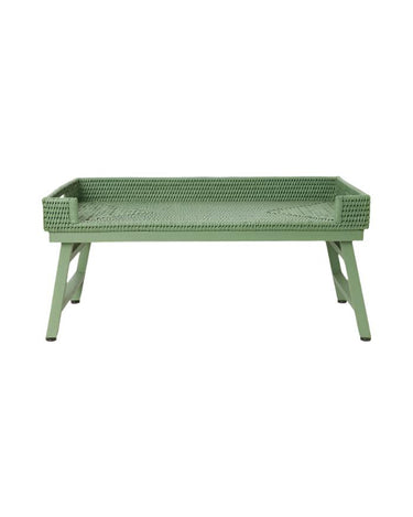 Serving Piece Rattan Breakfast Tray - Green